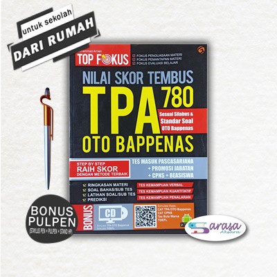 Buku Tes Tpa Psikotes Top Fokus Tpa Oto Bappenas 780 Shopee Indonesia