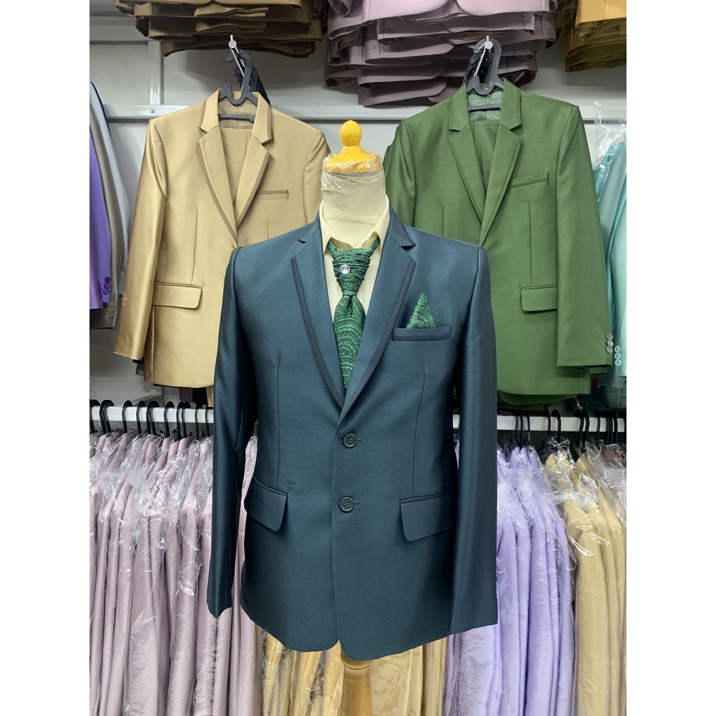 JAS HIJAU BOTOL JA WEDDING JAS FORMAL SETELAN JAS BLAZER