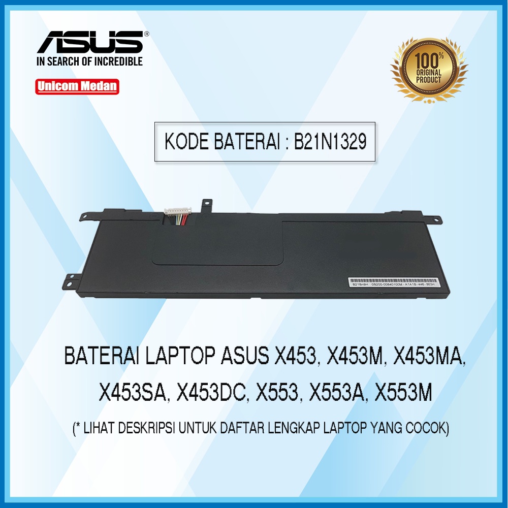 Baterai ASUS X453 X453M X453MA X453SA X453DC X553 X553A X553M ORIGINAL