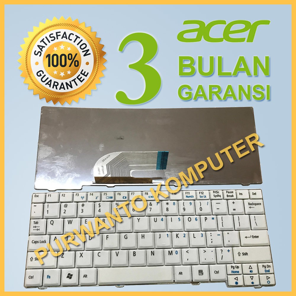 Keyboard Kibot Kibot Keybord Kibord Laptop eMachines E520 E720 D250 D720 - WHITE PUTIH