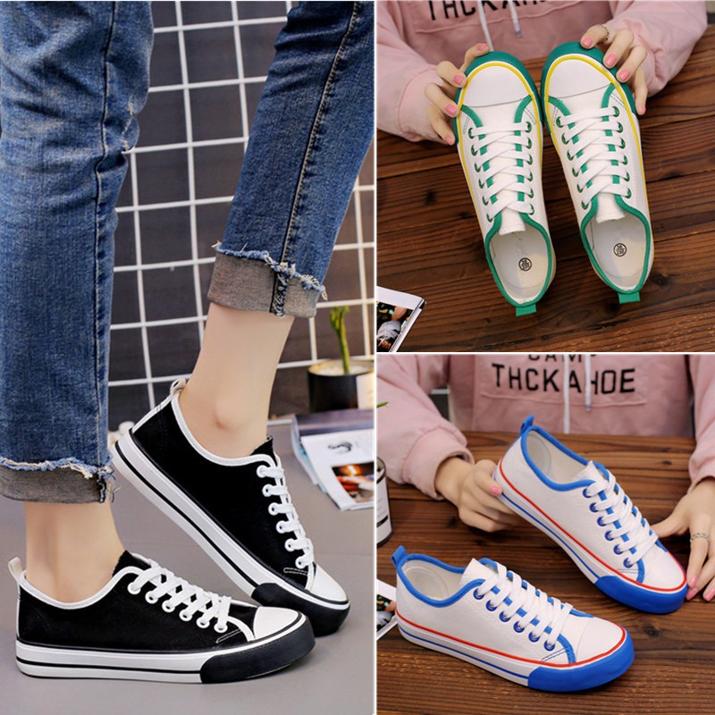 littlekiddoss Sepatu Kets Kanvas Wanita Kets Canvas Fashion Import SD2107