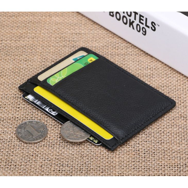 DKER D3010 Card Holder Kulit Asli Dompet Kartu Tipis Slim Wallet Import