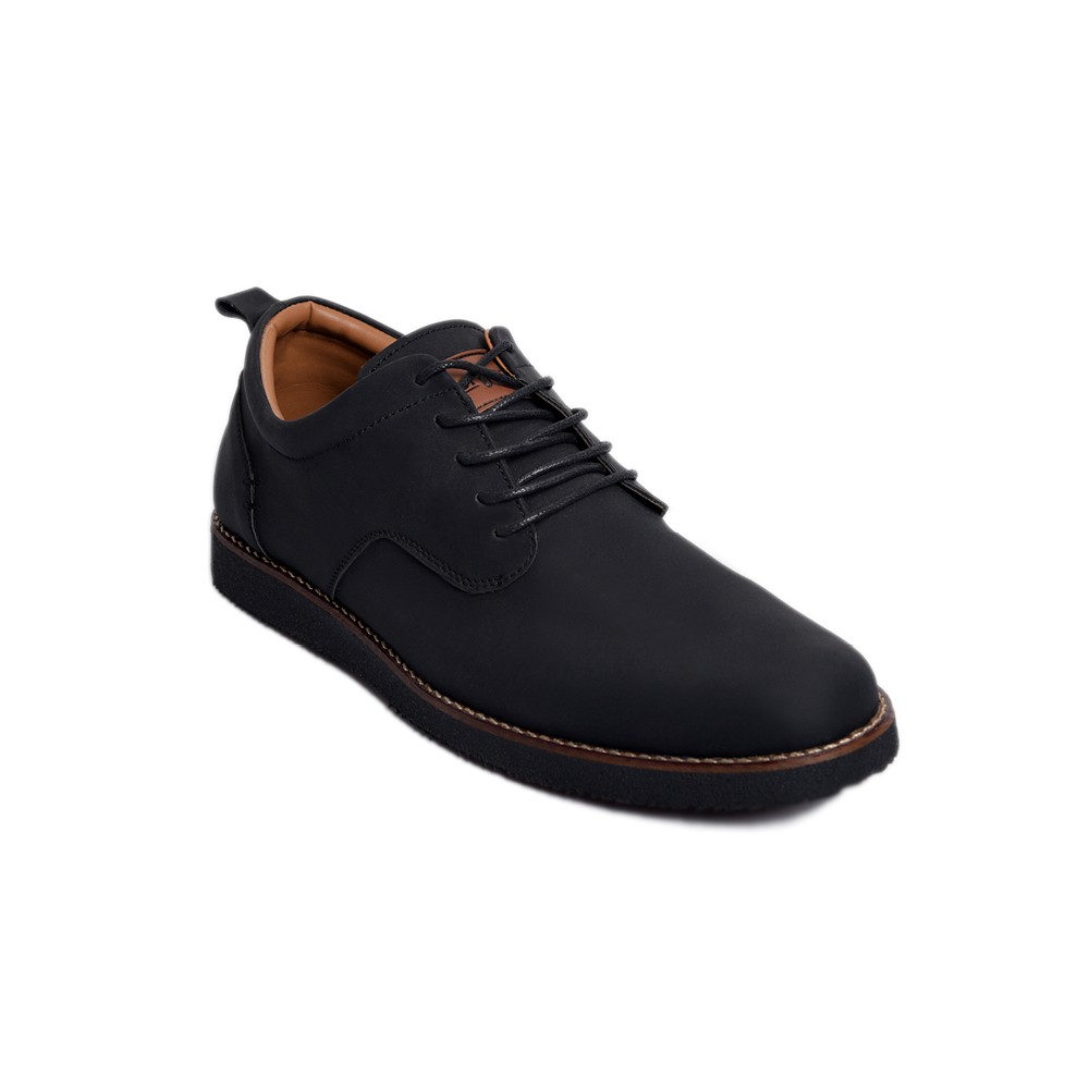 SEPATU KASUAL PRIA FOOTSTEP ALASKA BLACK TOTOSURYO x FOOTSTEP FOOTWEAR SEPATU CASUAL SEPATU FORMAL