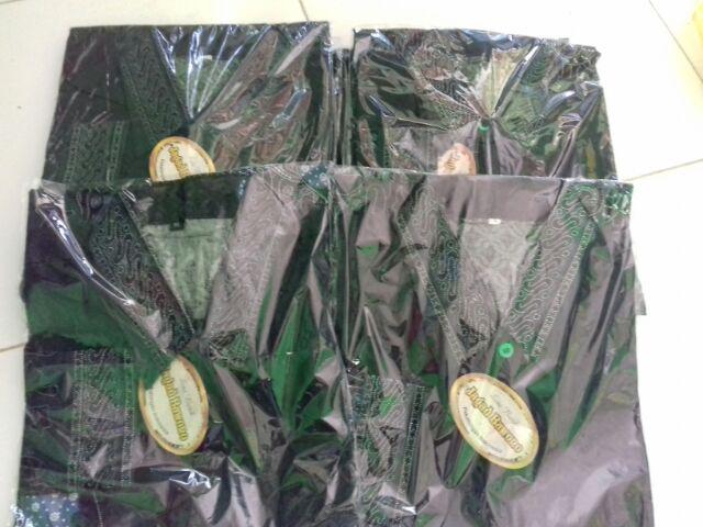 Baju Batik Nu Motif Satu Abad Nu Mengabdi Dan Urangan/cabut Warna Primis