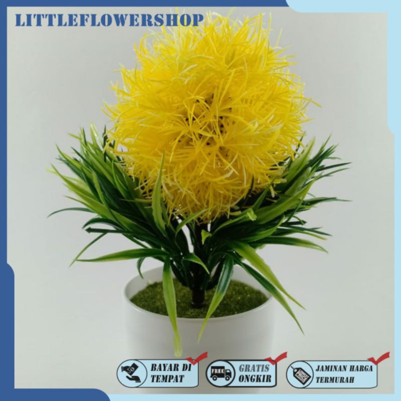 COD / BUNGA SNAPDRAGON BUNGA HIAS WARNA WARNI BUNGA DEKORASI IMPORT BUNGA ARTIFISIAL BP8807-Kuning