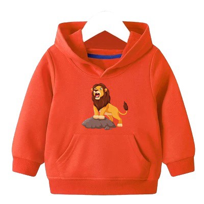 SWEATER LION'S ROARING HOODIE ANAK FLEECE