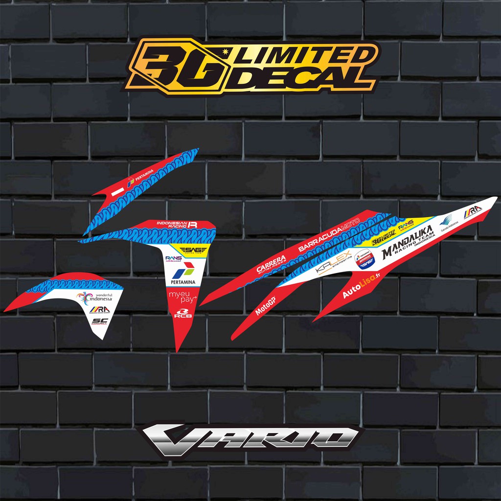 Striping ALL NEW VARIO 2019-2020 Motif Pertamina Mandalika