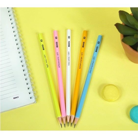 

Pensil 2B BIG warna Pastel / Pensil cute 2B