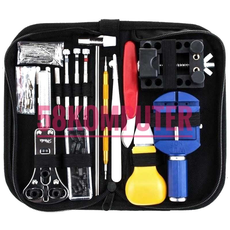 Watch Repair Tool Kit Reparasi Jam Tangan Lengkap Alat Servis Jam Tangan Paket Terlengkap Alat Servis Jam Tangan Paket Lengkap Set Komplit Peralatan Reparasi Jam Tangan Repair Tool Kit Set