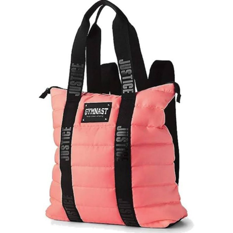 justice gymnastic quilted backpack tote