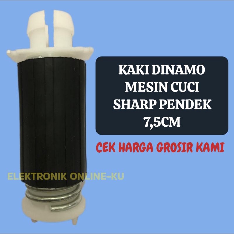 KAKI DINAMO MESIN CUCI SHARP PENDEK 7,5CM