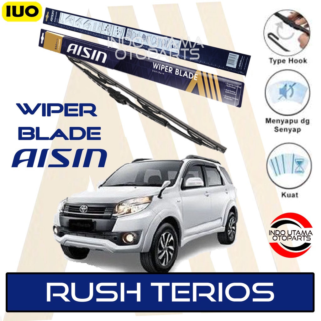 Wiper Mobil Toyota Rush Daihatsu Terios Sepasang AISIN 18-20&quot; ORIGINAL