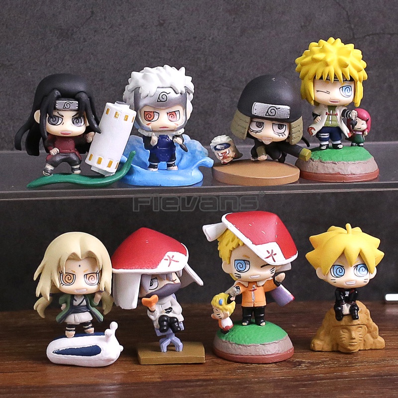 Figure Hokage Set 8Pc Figure Minato Hashirama Tsunade Boruto Figure Naruto Sasuke  New