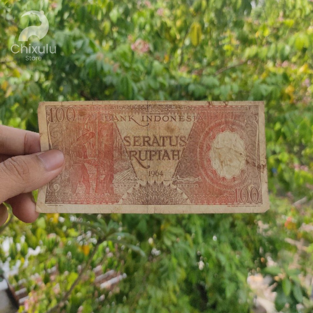 Uang Kertas Kuno Rp100 (100 Rupiah) Seri Pekerja Tahun 1964 | Uang Lama Indonesia
