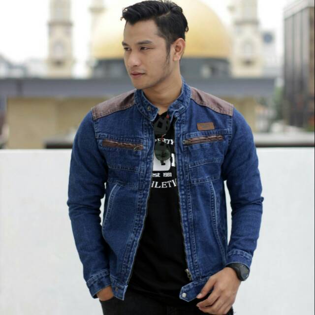 jaket jeans rocafela fj jaket pria