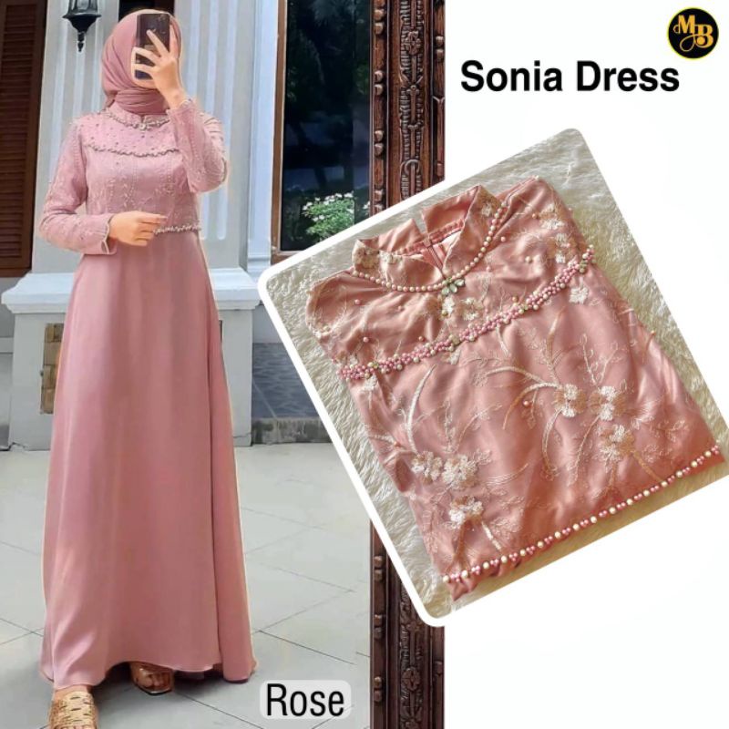 SONIA DRESS BROKAT / GAMIS BROKAT SONIA / GAMIS BROKAT STANDAR & JUMBO