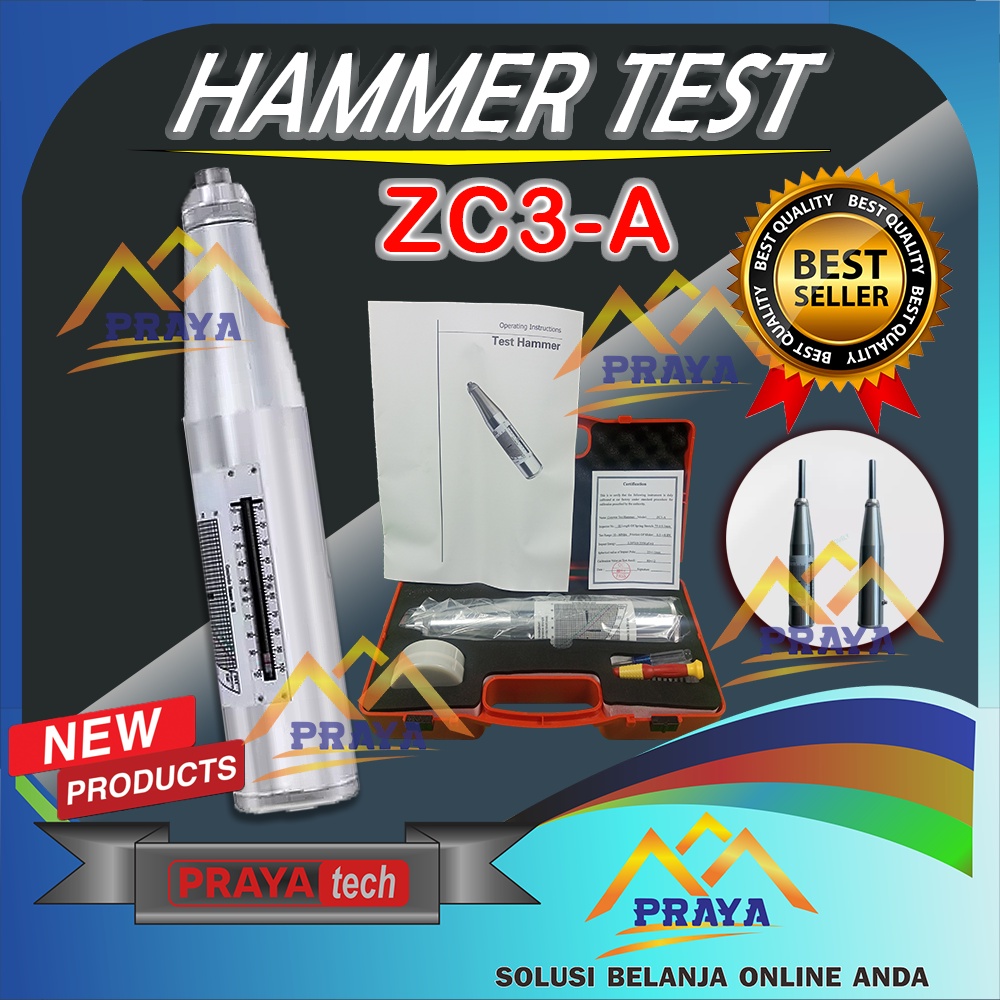 HAMMER TEST BETON ALAT UJI KUAT TEKAN BETON ZC3A HT-225A REBOUND