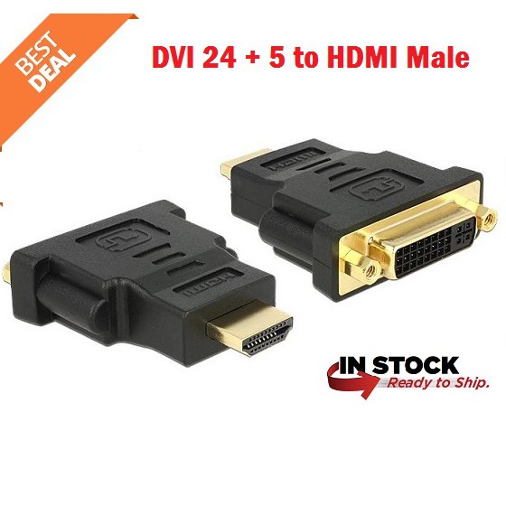 KONEKTOR CONNECTOR CONVERTER HDMI MALE TO DVI FEMALE 24+5