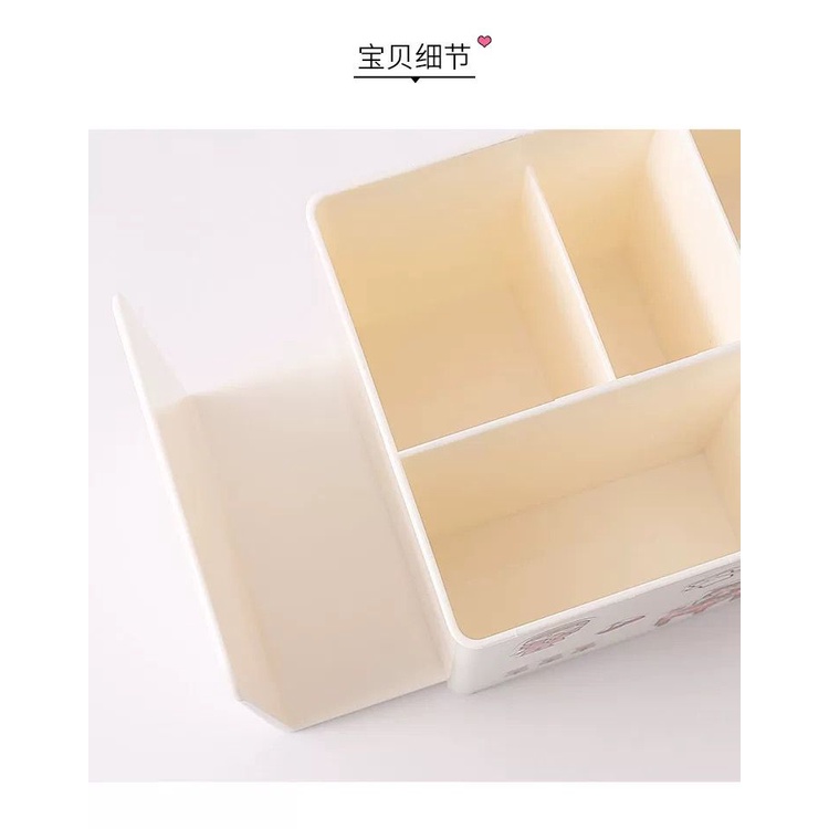 [littlecrab] Tempat Pena With Additional Rak Buku Aesthetic Room Desk Organizer Dengan Laci 5 Sekat Tempat Penyimpanan Pena Buku Stationary Kit Lengkap Adjustable