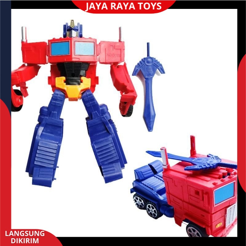 PROMO Mainan Anak Robot optimus brave destiny mobil berubah jadi robot Berkualitas SNI Versi Terbaru