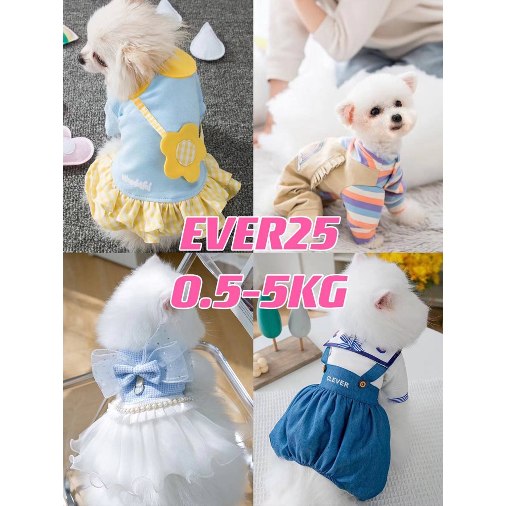 ROMPI DRESS BAJU ANJING KUCING KOREA TOP BAHAN BREATHABLE NYAMAN