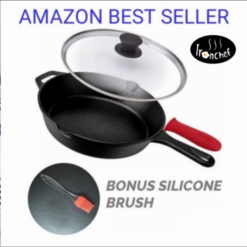 PROMO PRESEASONED CAST IRON SKILLET/FRY PAN/STEAK PAN