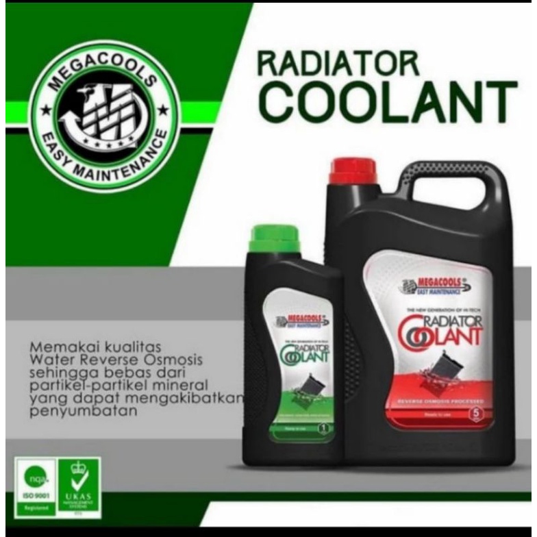 COOLANT AIR RADIATOR MEGACOOL 5L Dirigent 5liter motor/mobil l