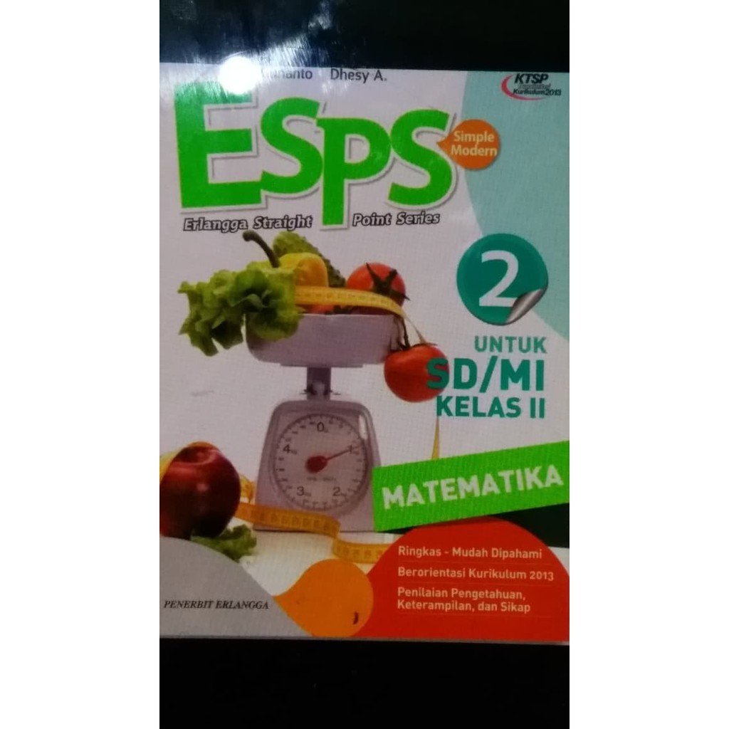 ESPS MATEMATIKA 2 UNTUK SD/MI KELAS II ( KTSP 2006 ) ERLANGGA