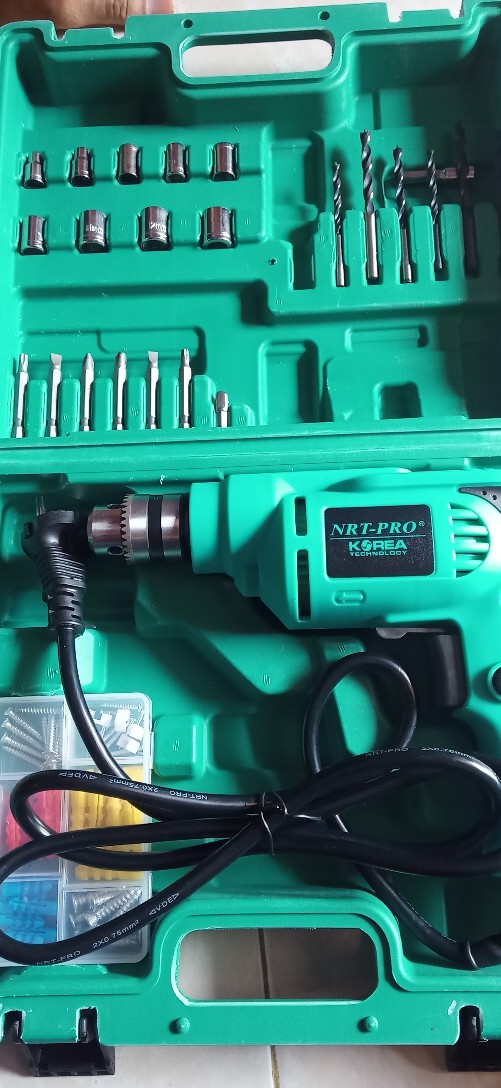 Mesin Bor Listrik 10mm Set Koper 450hd By Nrt-pro