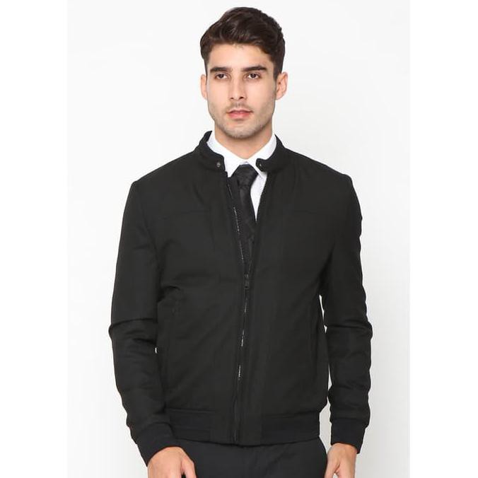 JAKET COWOK Jobb Tarquin Jas Jacket Pria Slim Fit Hitam - S