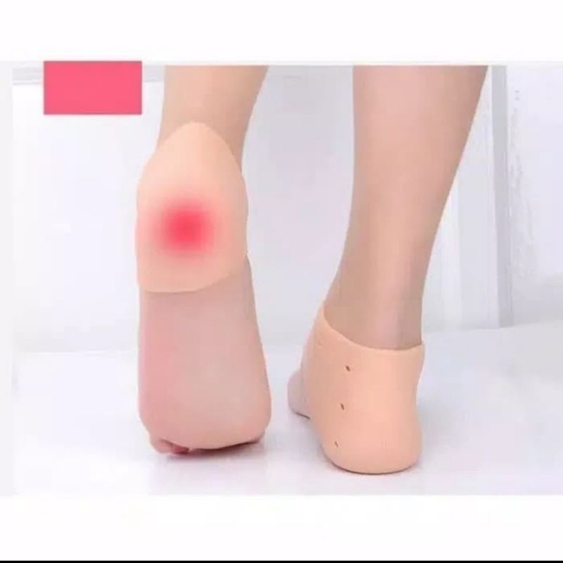 Silikon Gel Alas Kaki pelindung tumit kaki Anti Lecet Pecah Nyeri perawatan kaki untuk mulus