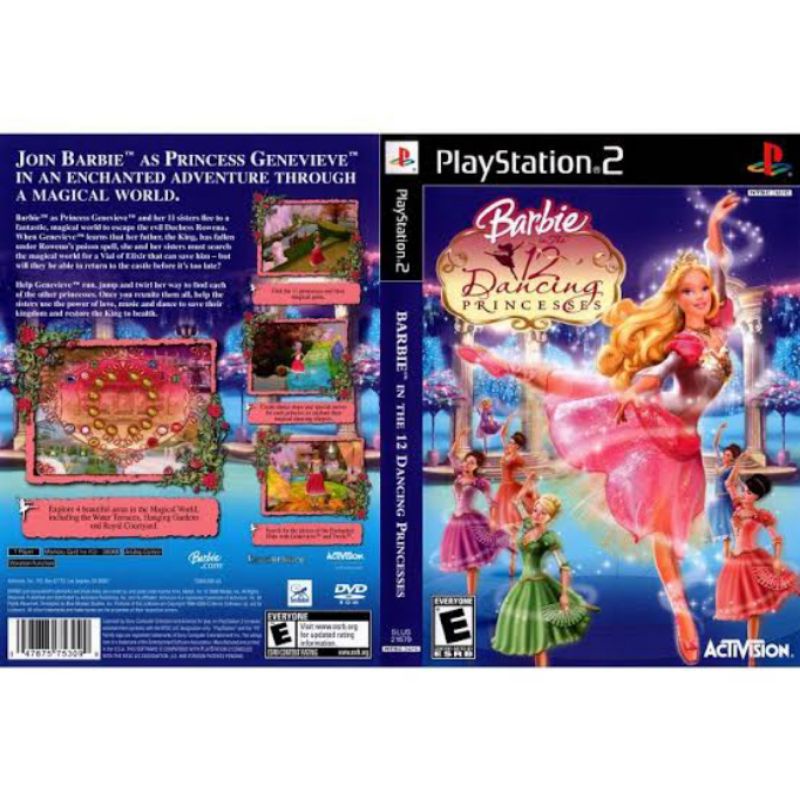 Kaset Ps2 BARBIE 12 ISLAND PRINCESS