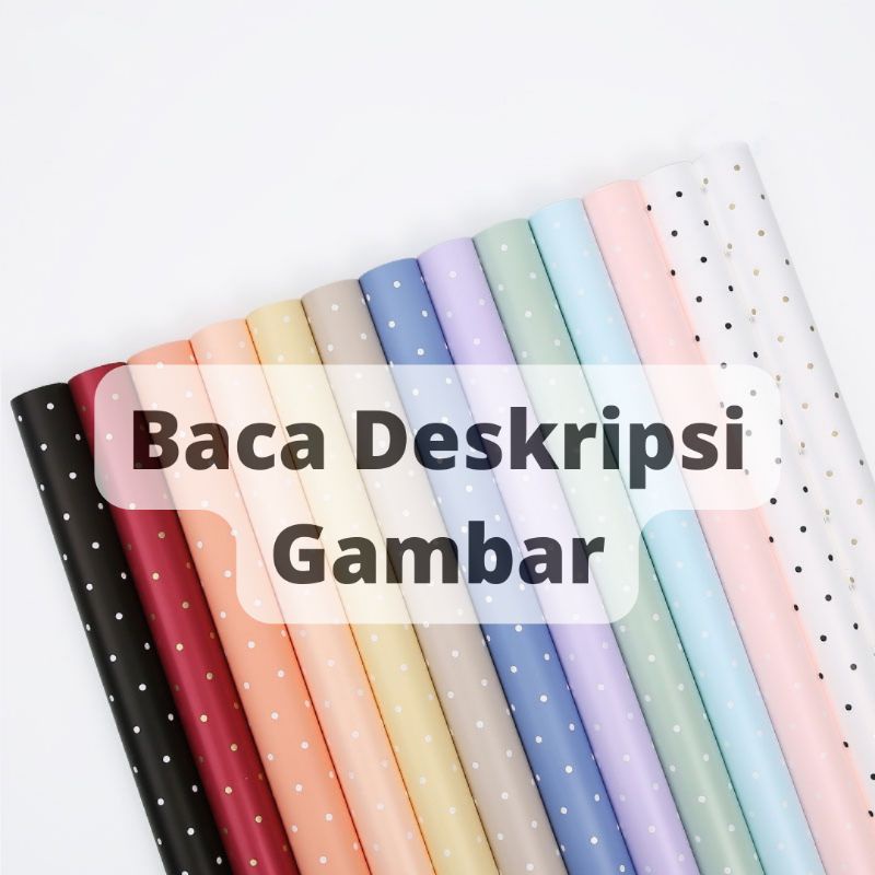 Kertas Cellophane Motif Polkadot