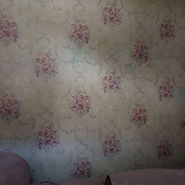 Wallpaper Dinding Shabby Cream Ukuran 45cm*10m