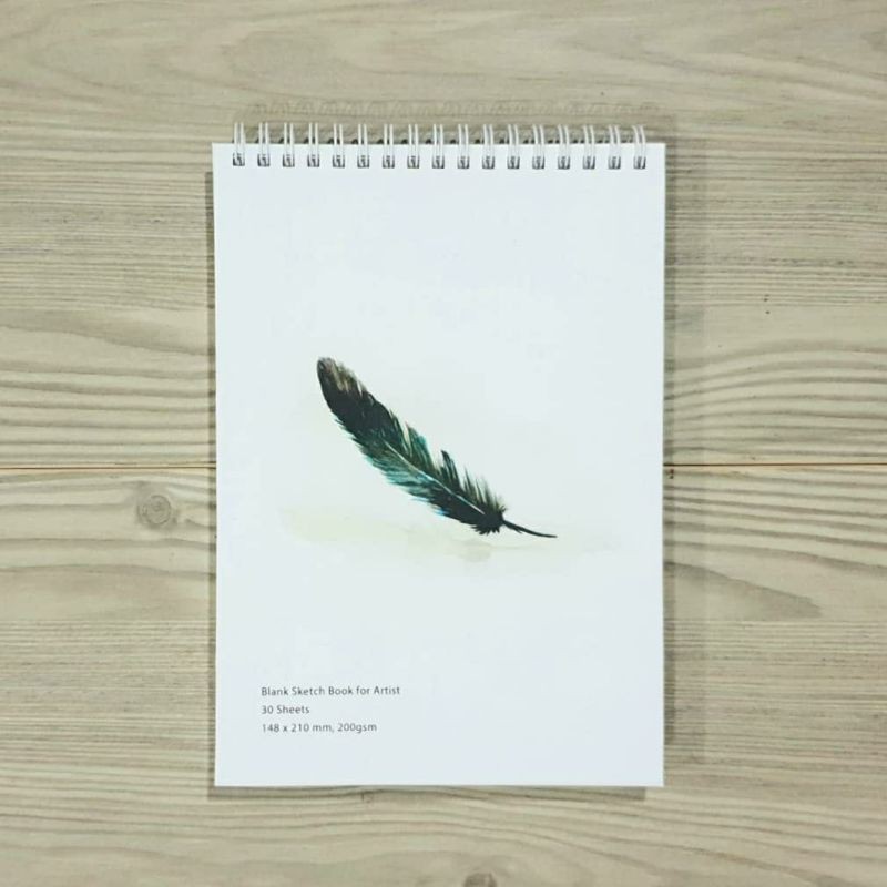 

SKETCHBOOK/BUKU SKETSA/BUKU GAMBAR BLACK FEATHER
