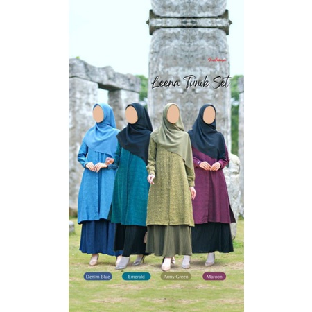 LEENA TUNIK SET by Shafeeya hijab