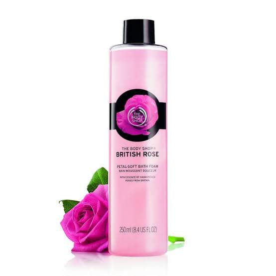 The Body Shop BRITISH ROSE Petal Soft Bath Foam 250ml