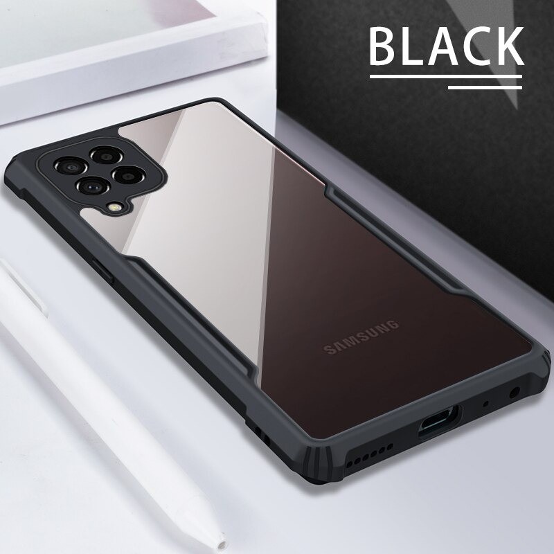 Case Clear / Case Shockproof SAMSUNG Galaxy M33 5G Casing Transparant / Tempered Glass M33 / Pelindu