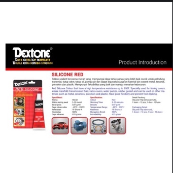 

LEM SEALANT SILICONE RED DEXTONE HIGH QUALITY
