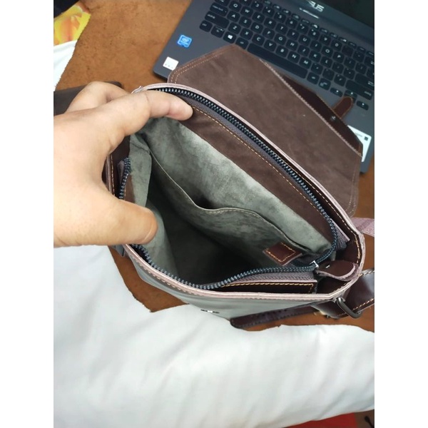 Tas Kulit 100% sapi  Selempang Wr Leather Kulit Sapi Asli