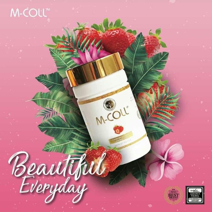 DISKON -  M-Coll Collagen Candy 60 Butir Original Terjamin M Coll Wellous