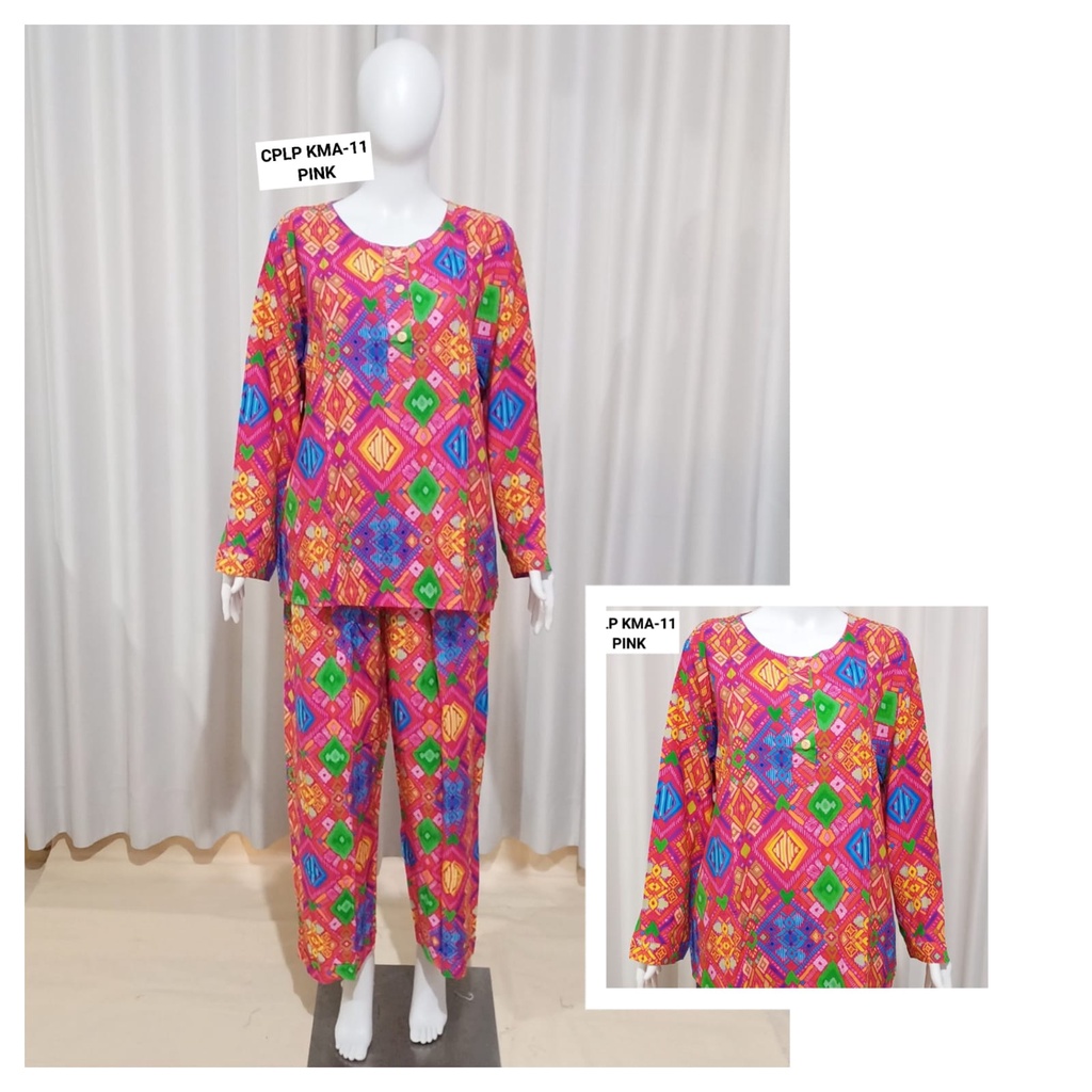 AS Setelan Lengan Panjang CPLP Batik Kudamas KMA-11 LD 118cm BUSUI