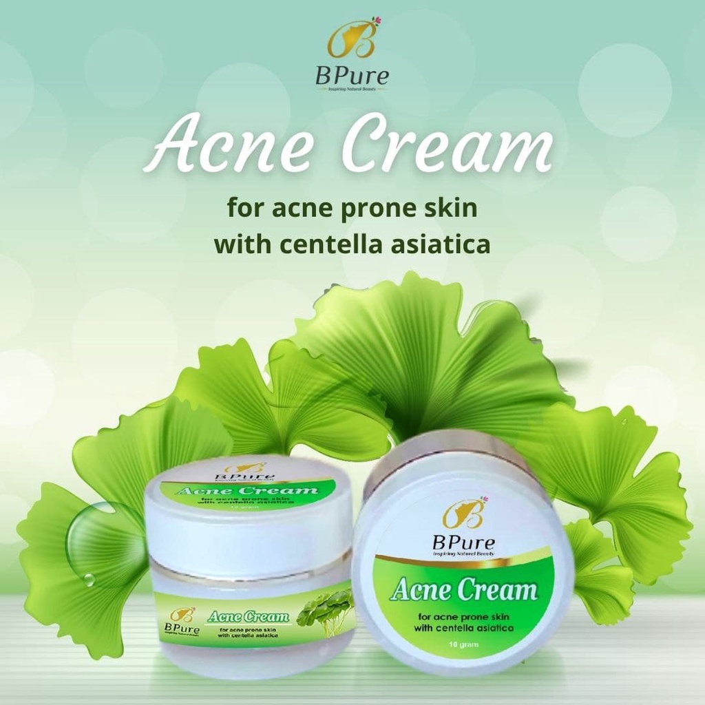 BPOM | BPure Skincare | Acne Cream/Krim Jerawat 10 gram | Halal