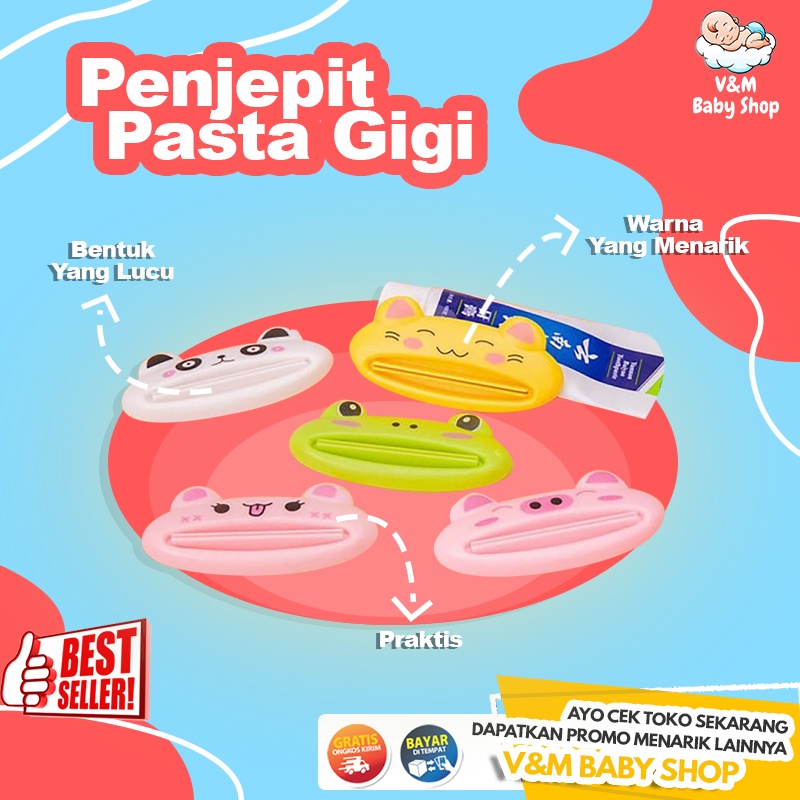 Penjepit Pasta Gigi Odol Karakter Lucu