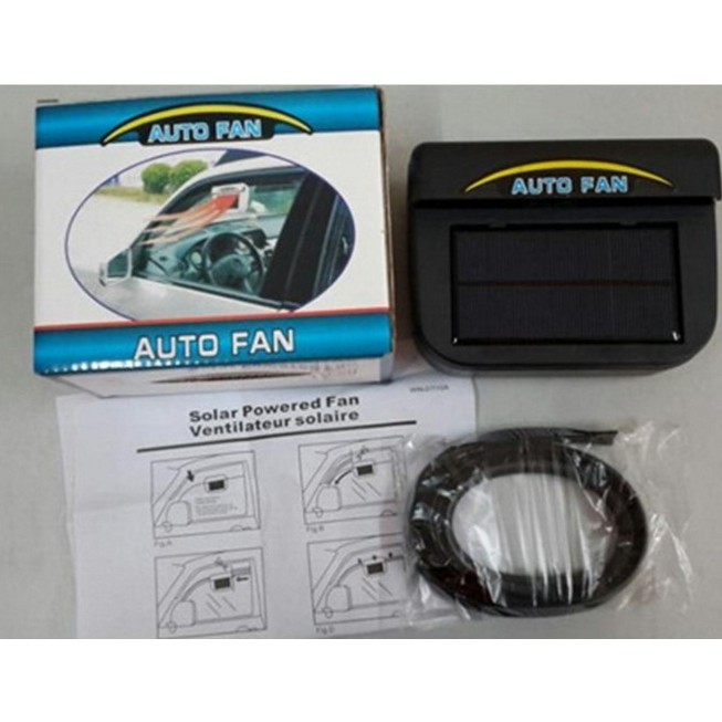 Auto fan / cooling fan kipas angin otomatis solar power penghilang hawa panas mobil