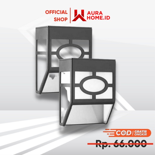 Lampu Hias Dinding LED Solar Wall Lamps Outdoor Waterproof / Lampu Hias Hiasan Dekorasi Tempel Kamar