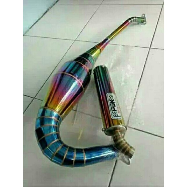 knalpot PDK ninja R RR SS 2 tak pelangi rainbow non cobra