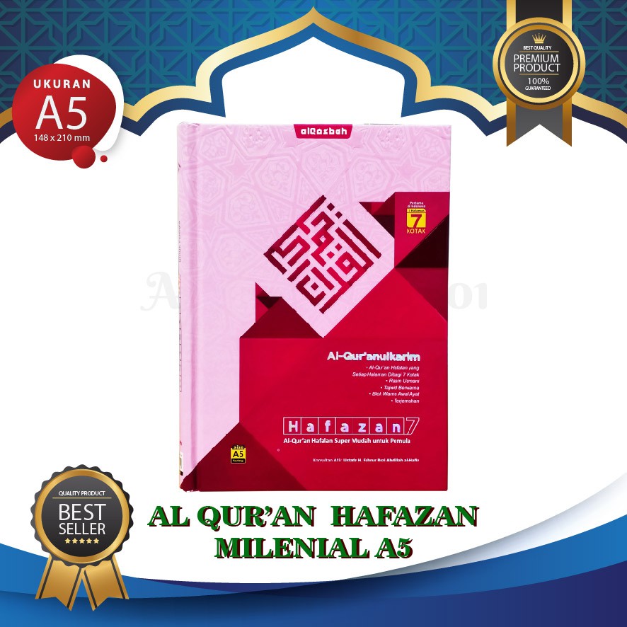 COD -Alquran Milenial Hafazan Terjemah Ukuran A5, Quran Hafazan 7, Qur An Tajwid Warna Hafalan Mudah