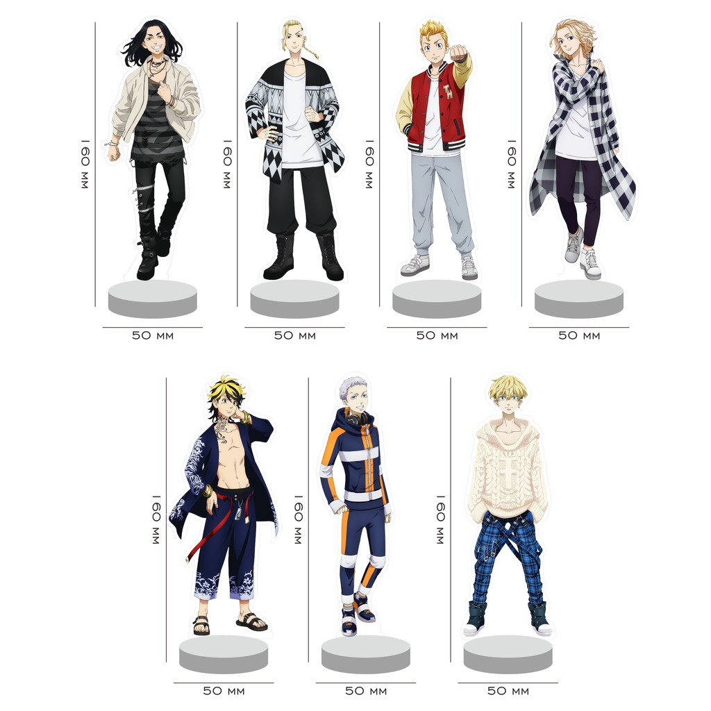 standee Acrylic Tokyo Revengers anime Stand Figure Akrilik set mikey draken takemichi hanemiya baji