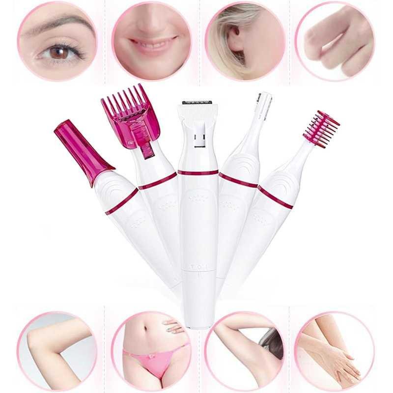 5in1 Trimmer Shaver Pencukur Bulu Tubuh Elektrik Care GN-062 - White